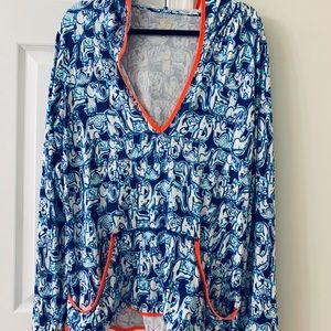 Lilly Pulitzer gabi hoodie XL UPF 50+